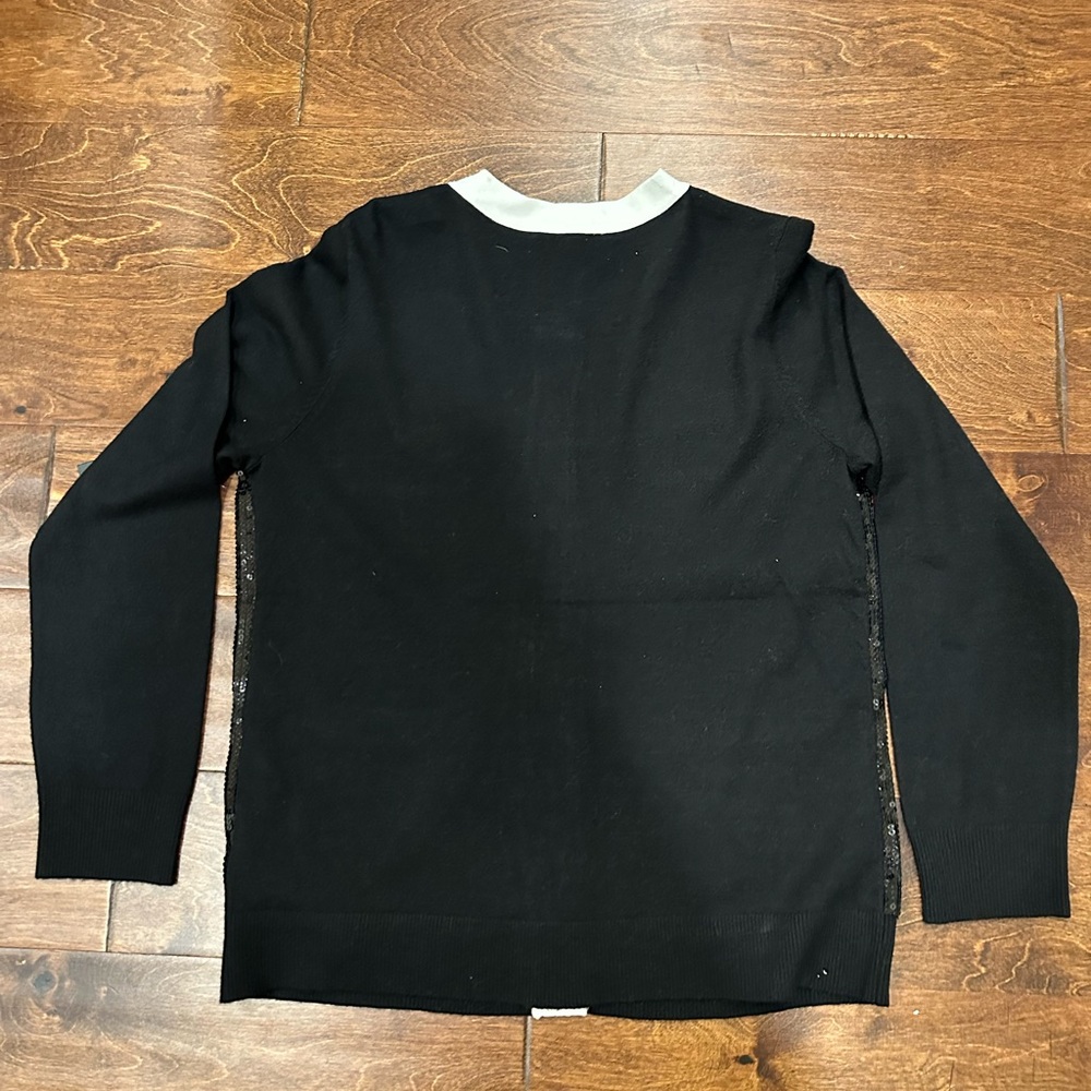 🆕 BCBG Black Sequin Sweater - Picture 4 of 4